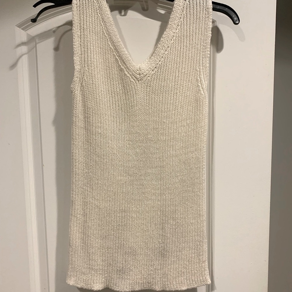 Smoke free home. Sweater is fitted and only worn twice